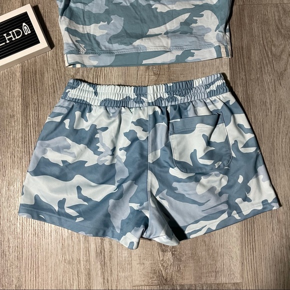 Adidas Originals Blue Camo Printed Set - Picture 6 of 8